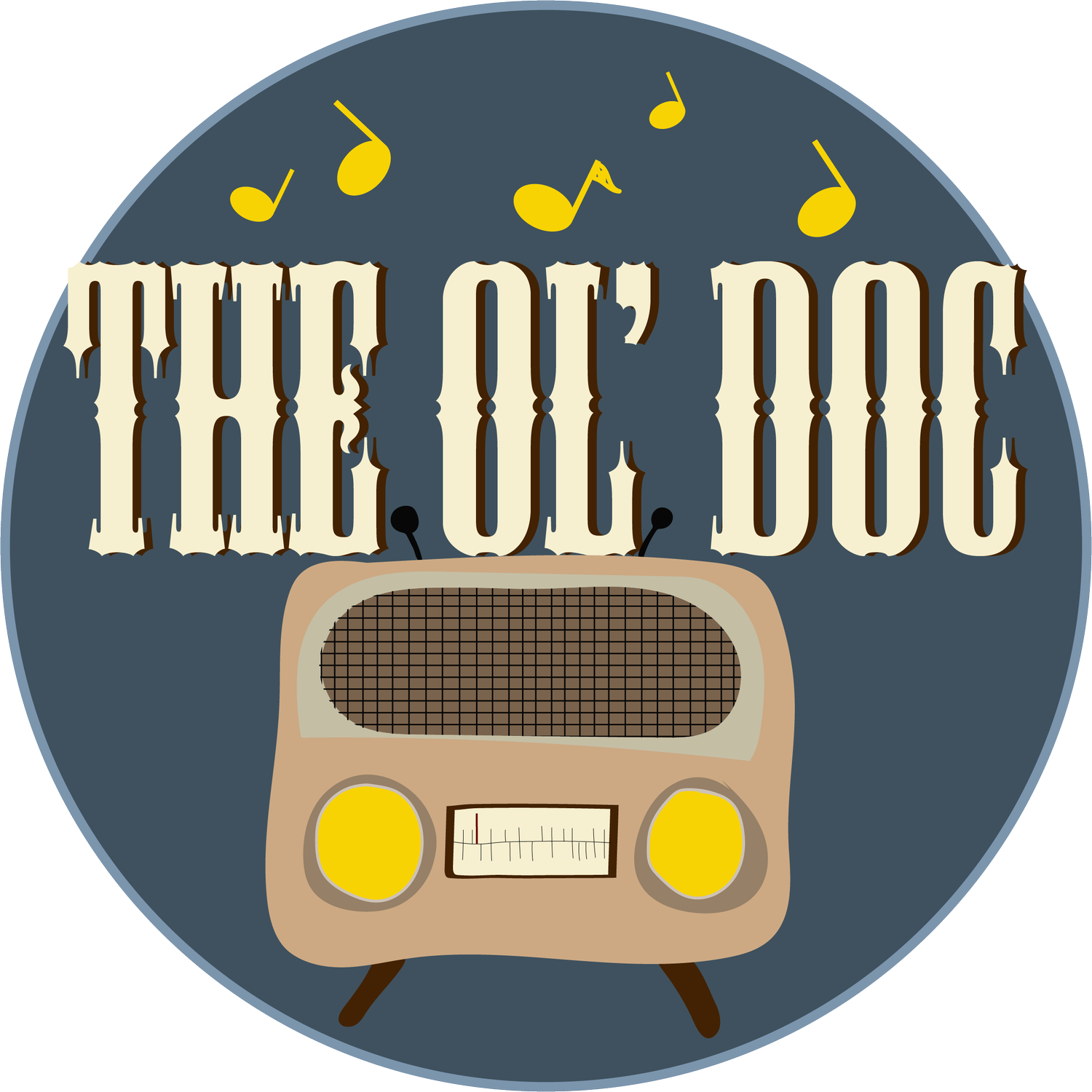 A logo for a radio station called the ol doc