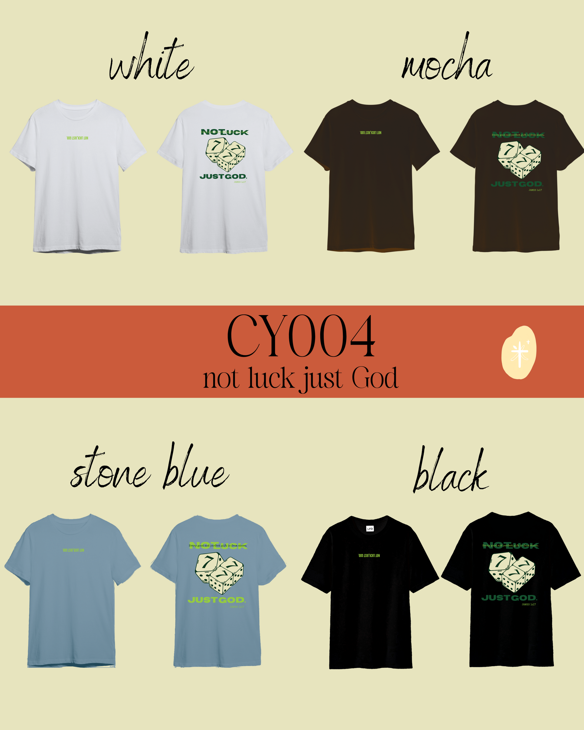 CY004-NOT LUCK JUST GOD