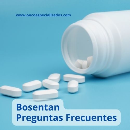 Envase de tabletas de Bosentan utilizado en el tratamiento de la hipertensión arterial pulmonar.