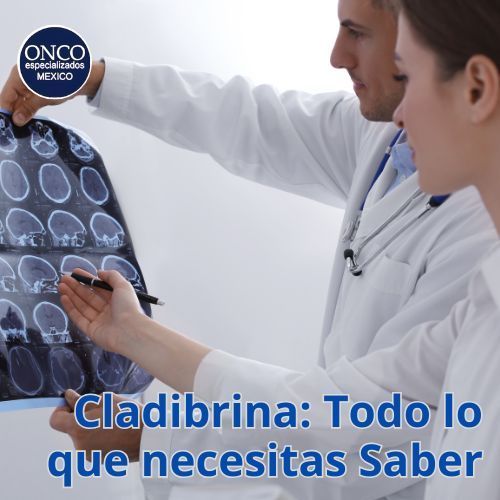 Médicos revisando imágenes cerebrales relacionadas con el uso de cladribina.