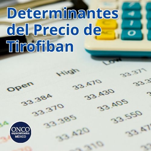 Gráfico que muestra los factores que afectan el precio de Tirofiban.