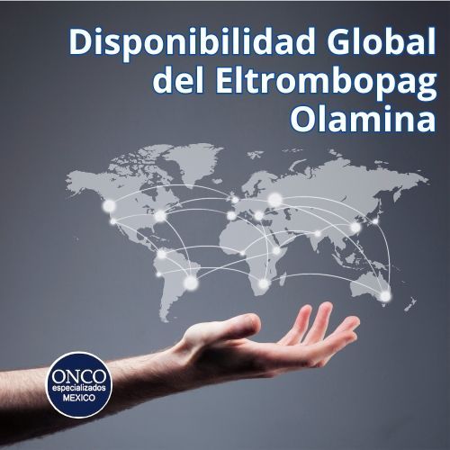 Connsultando un mapa global en una  para verificar la disponibilidad del eltrombopag olamina.