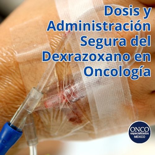 Mano de un paciente recibiendo tratamiento intravenoso, ilustrando la administración segura del Dexrazoxano en oncología.