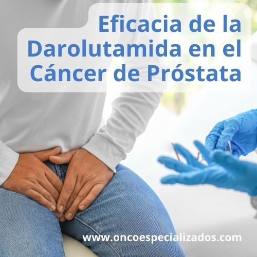 Paciente recibiendo consulta médica sobre la eficacia de la darolutamida en el tratamiento del cáncer de próstata.