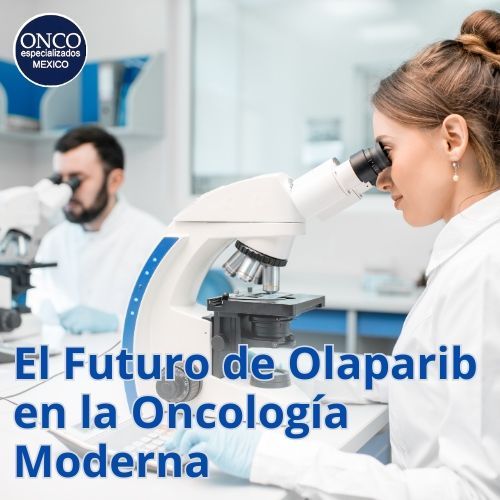 Investigadores en un laboratorio trabajando en nuevos estudios sobre Olaparib