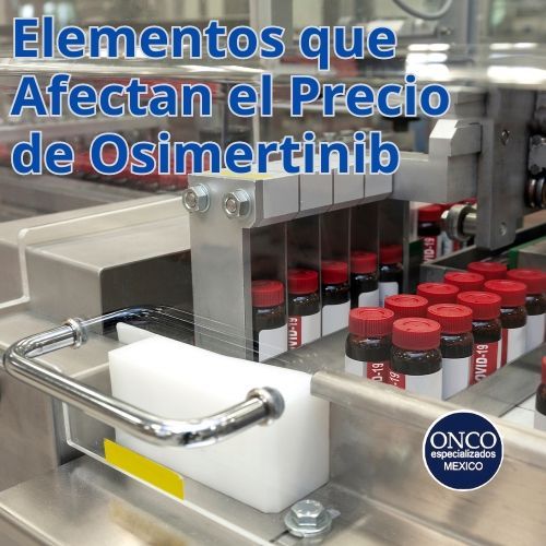 Factores que influyen en el costo de Osimertinib, como la investigación, producción y patentes.