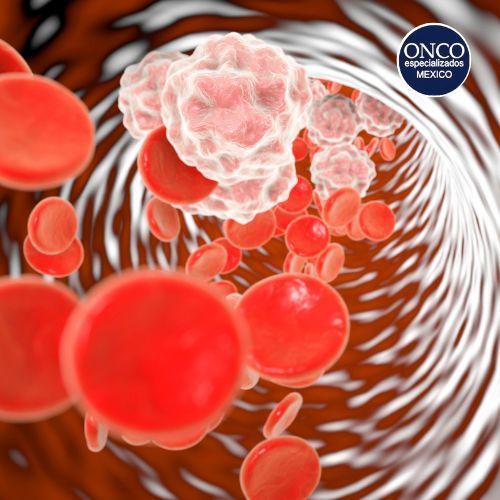 Representación del flujo sanguíneo con alteraciones celulares.