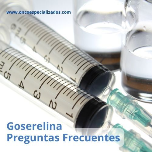 Jeringa prellenada de Goserelina utilizada en el tratamiento de cáncer de próstata y cáncer de mama