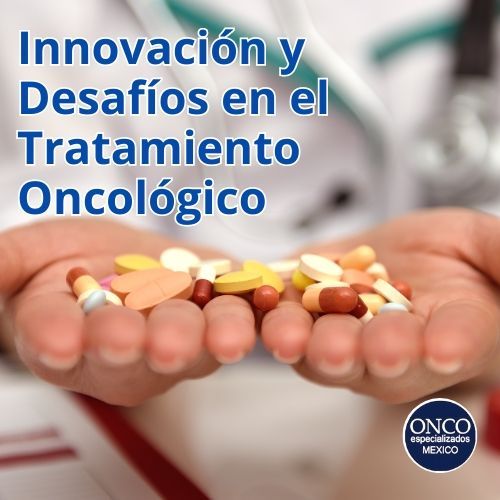 Mano sosteniendo varias pastillas, representando innovaciones y retos en tratamientos oncológicos.