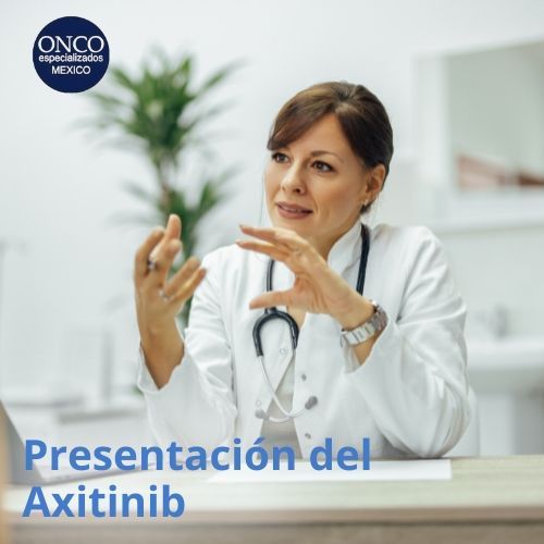 Descripción del medicamento Axitinib y su relevancia en el tratamiento.