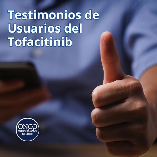 Paciente compartiendo su experiencia positiva con el uso del tofacitinib.