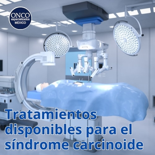 Sala quirúrgica para tratamientos disponibles del síndrome carcinoide