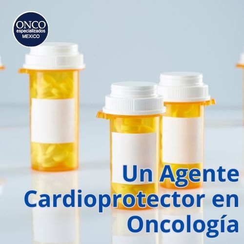 Frascos de medicamento representando el uso del Dexrazoxano como agente cardioprotector en tratamientos oncológicos.