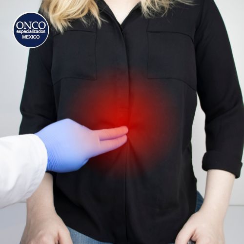 Paciente con dolor abdominal localizado en el costado.