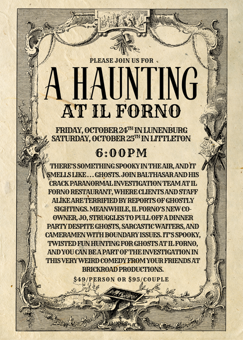 Vintage flyer advertising a