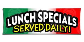 A menu for lunenburg lunch specials is written on a blackboard