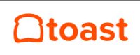 Toast logo: orange bread slice icon and word 