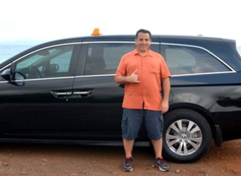 Man and Taxi for Service — Kihei, HI — A South Maui Taxi