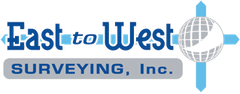 The logo for East To West Surveying.