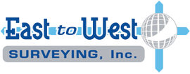 The logo for East To West Surveying.