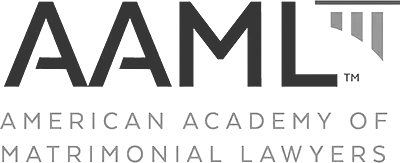 AAML logo in dark blue with the words "American Academy of Matrimonial Lawyers" beneath.