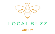 Logo of a bee outline with 