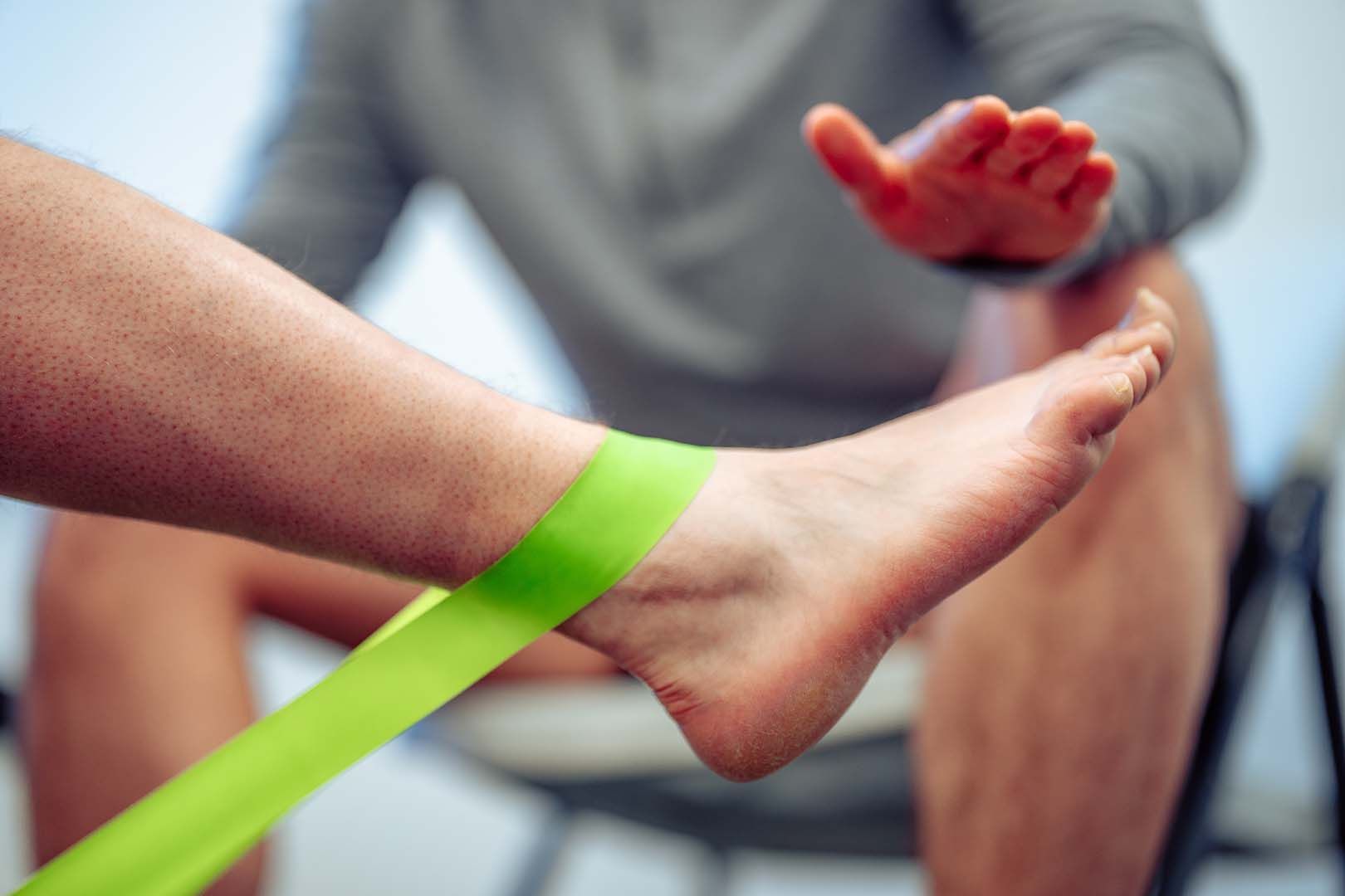 Physiotherapy essex - exercise therapy on a patient at Wickford Physiotherapy