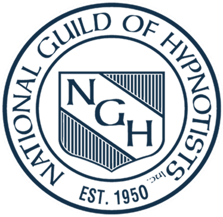 The logo for the national guild of hypnotists