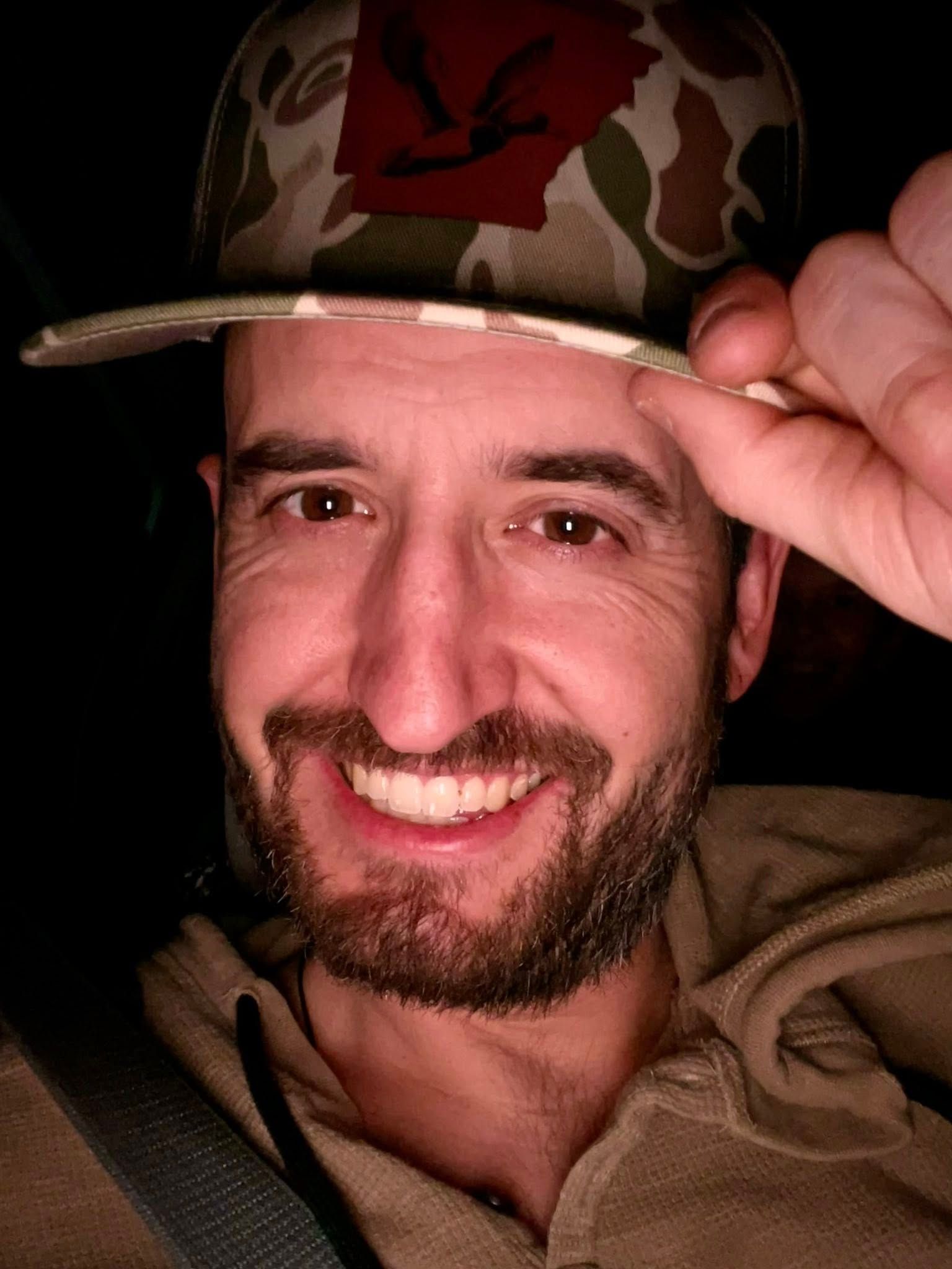 Arkansas duck design on premium leather 