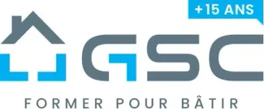 Un logo pour une entreprise appelée lgsc anciennement pour batir