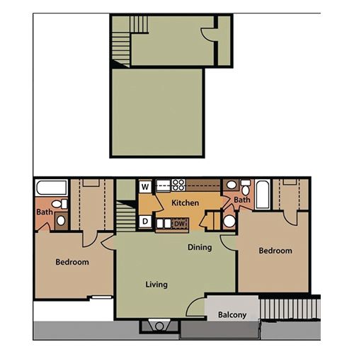 The Edison Dollhouse Floor Plan
