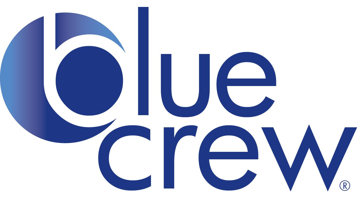 Blue Crew logo with a stylized blue 