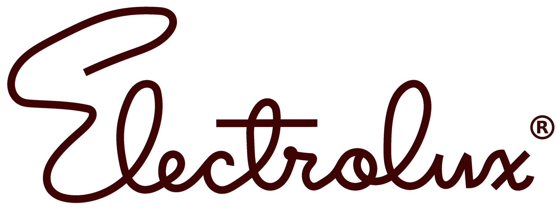 Electrolux logo in brown cursive script.