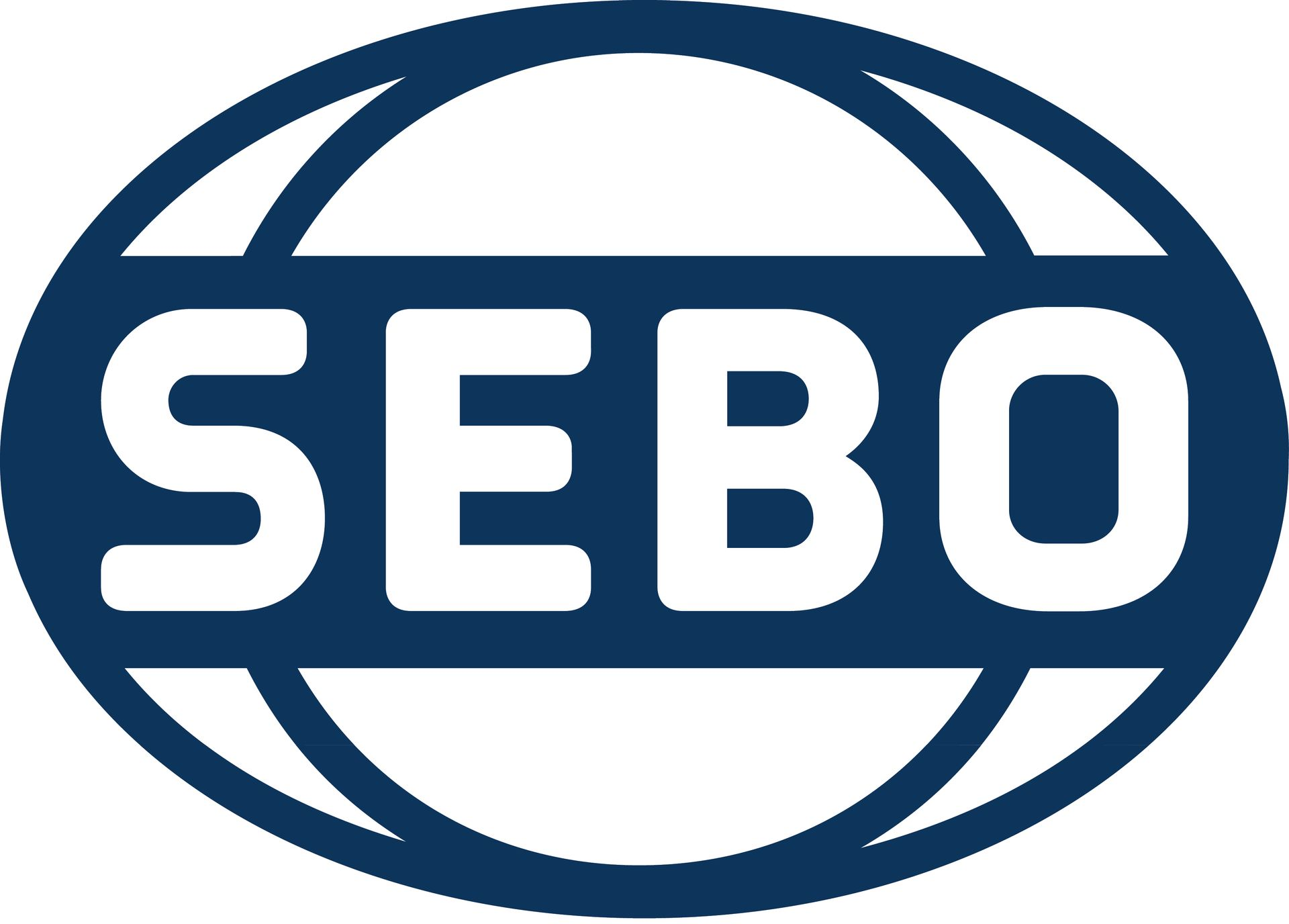 SEBO logo: White text 