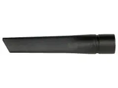 Black crevice tool for a vacuum cleaner.