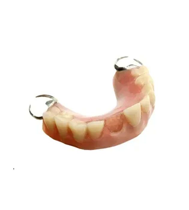 Close Up of a Denture on a White Background — Cosmetic Denture Services–Jacob Maxwell in Mackay, QLD