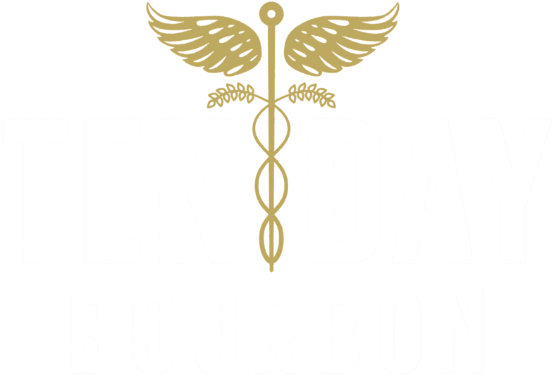 Gold caduceus symbol with wings, representing medicine or healthcare.