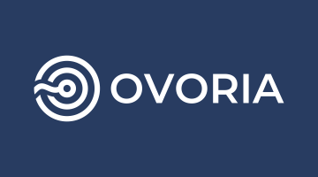 white logo of ovoria egg bank