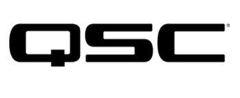 a black and white logo for qsc on a white background