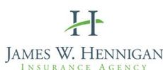 The logo for james w. hennigan insurance agency