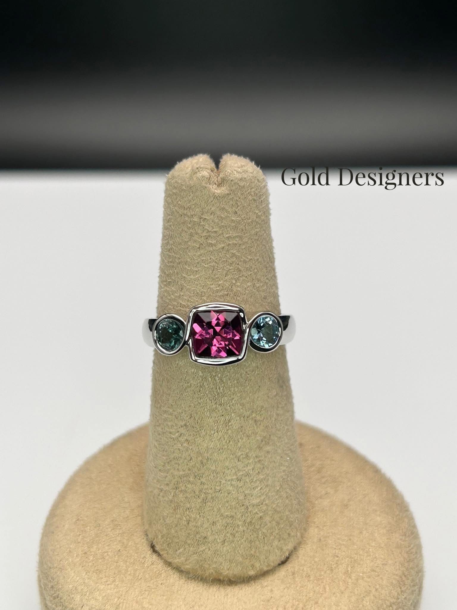 Fancy custom gemstone ring.