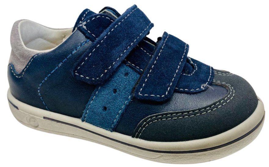 Navy shoe with blue trim from The Pied Piper Dumfries
