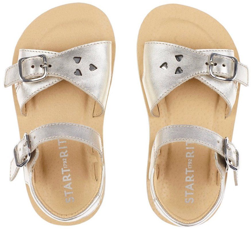 Silver Leather sandals from The Pied Piper