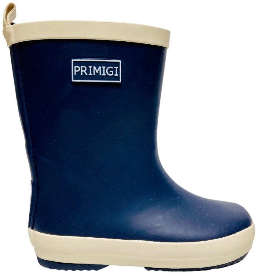Blue rubber wellies with soft fleece lining from The Pued Piper