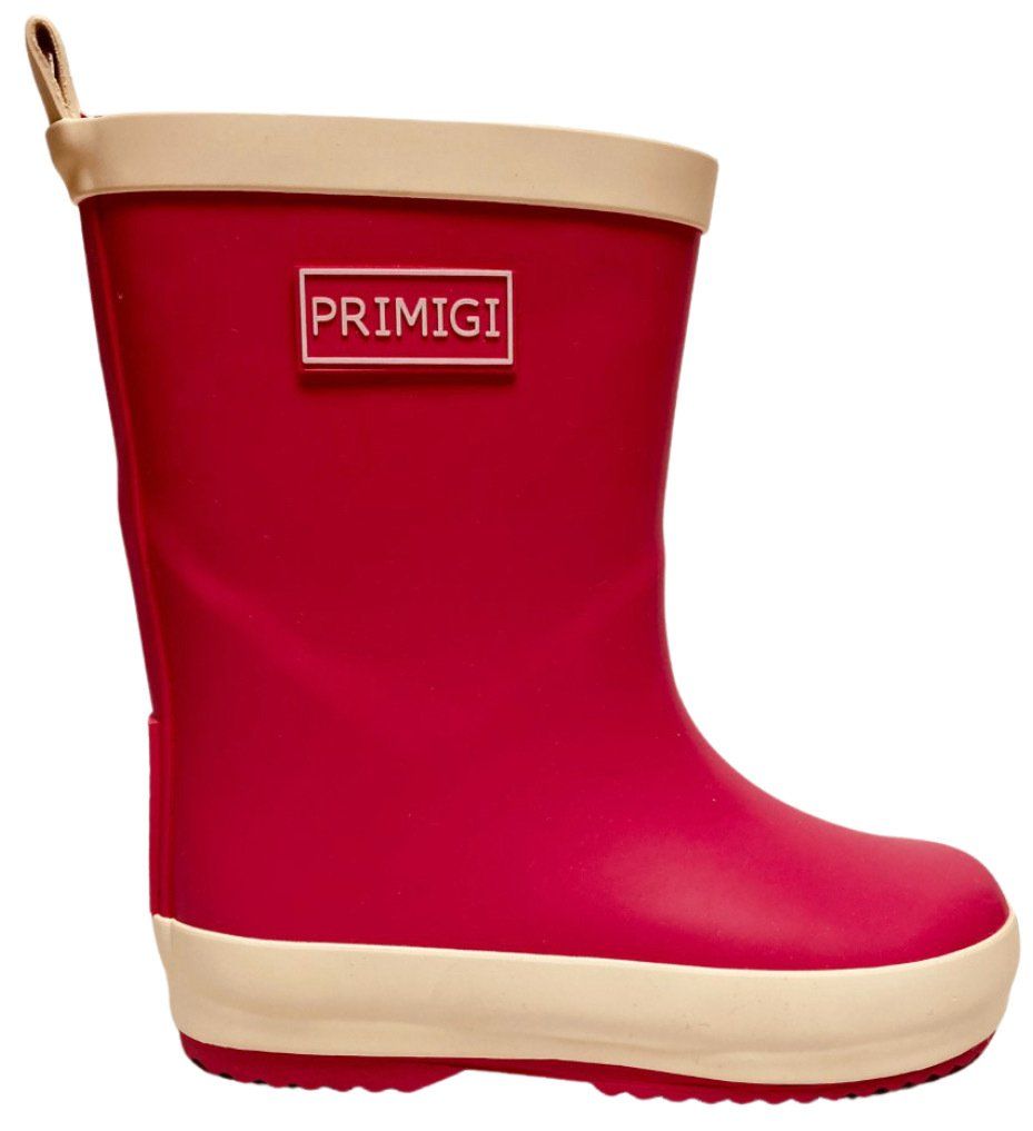 Red rubber wellies with soft fleece lining from Pied Piper Children's Shoes Dumfries