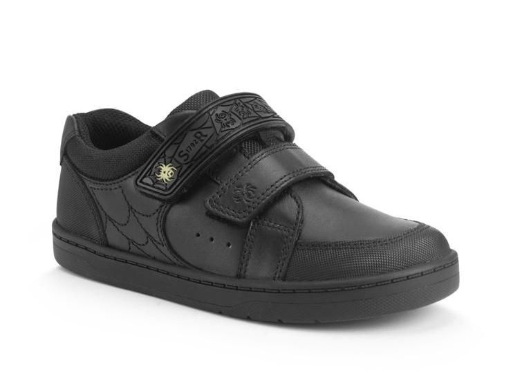 Black boys shoe with Velcro Fastening from The Pied Piper Dumfries