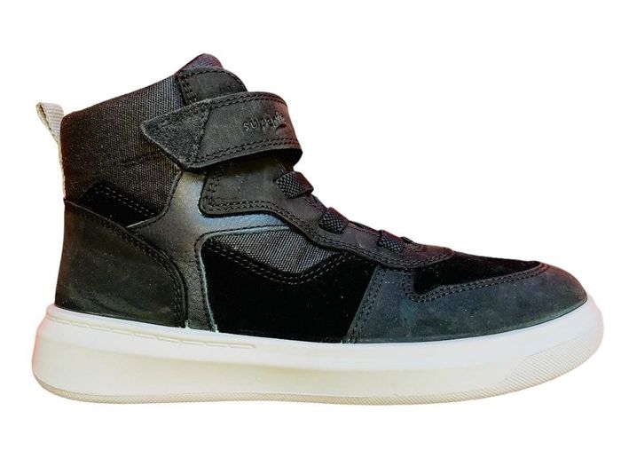 Black boys shoe with Velcro Fastening Black boys shoe with Velcro Fastening from The Pied Piper Dumfries