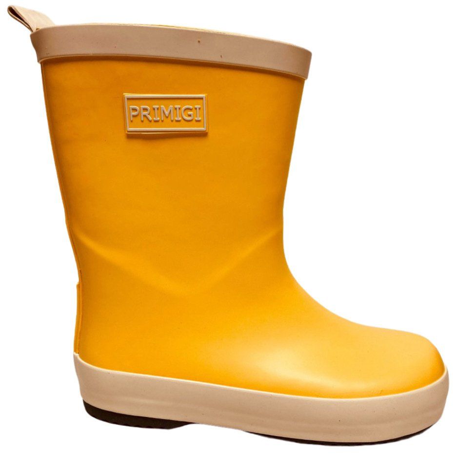 Yellow rubber wellies with soft fleece lining from Pied Piper Children's Shoes Dumfries