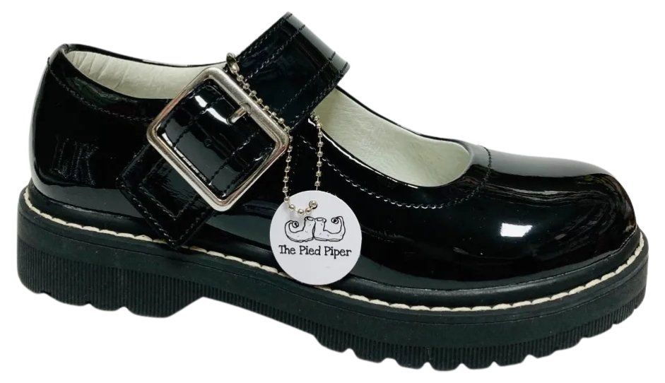 Patent leather shool shoes from The Pied Piper Dumfries