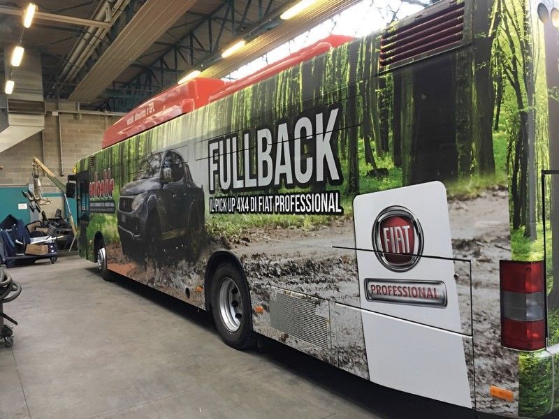 autobus con wrapping